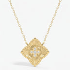 Round Diamond Celeste Floral Diamond Fashion Necklace 