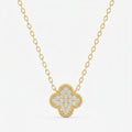 Clover Round Diamond Heritage Design Necklace 