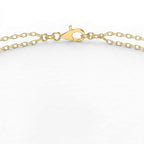 Emerald Cut Halo Diamond Double Chain Design Bracelet