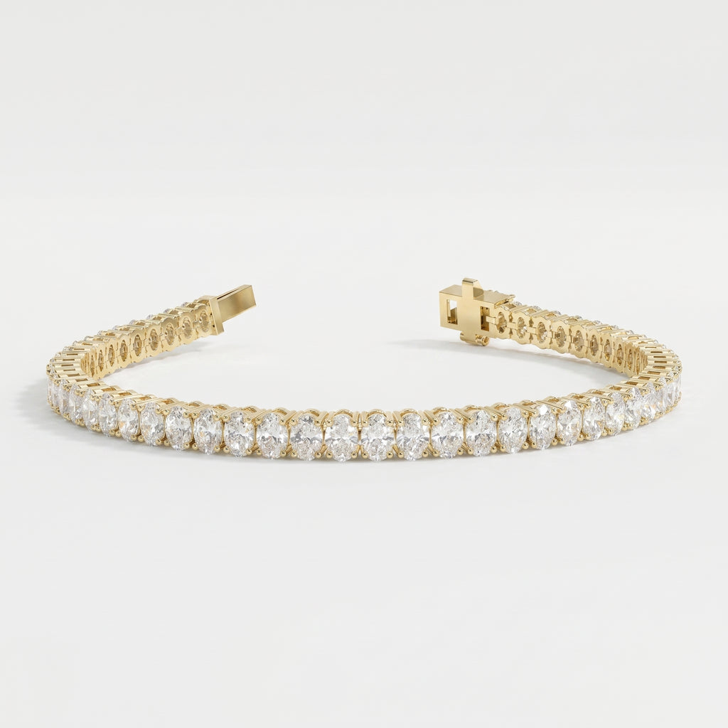 Oval Diamond Tennis Bracelet