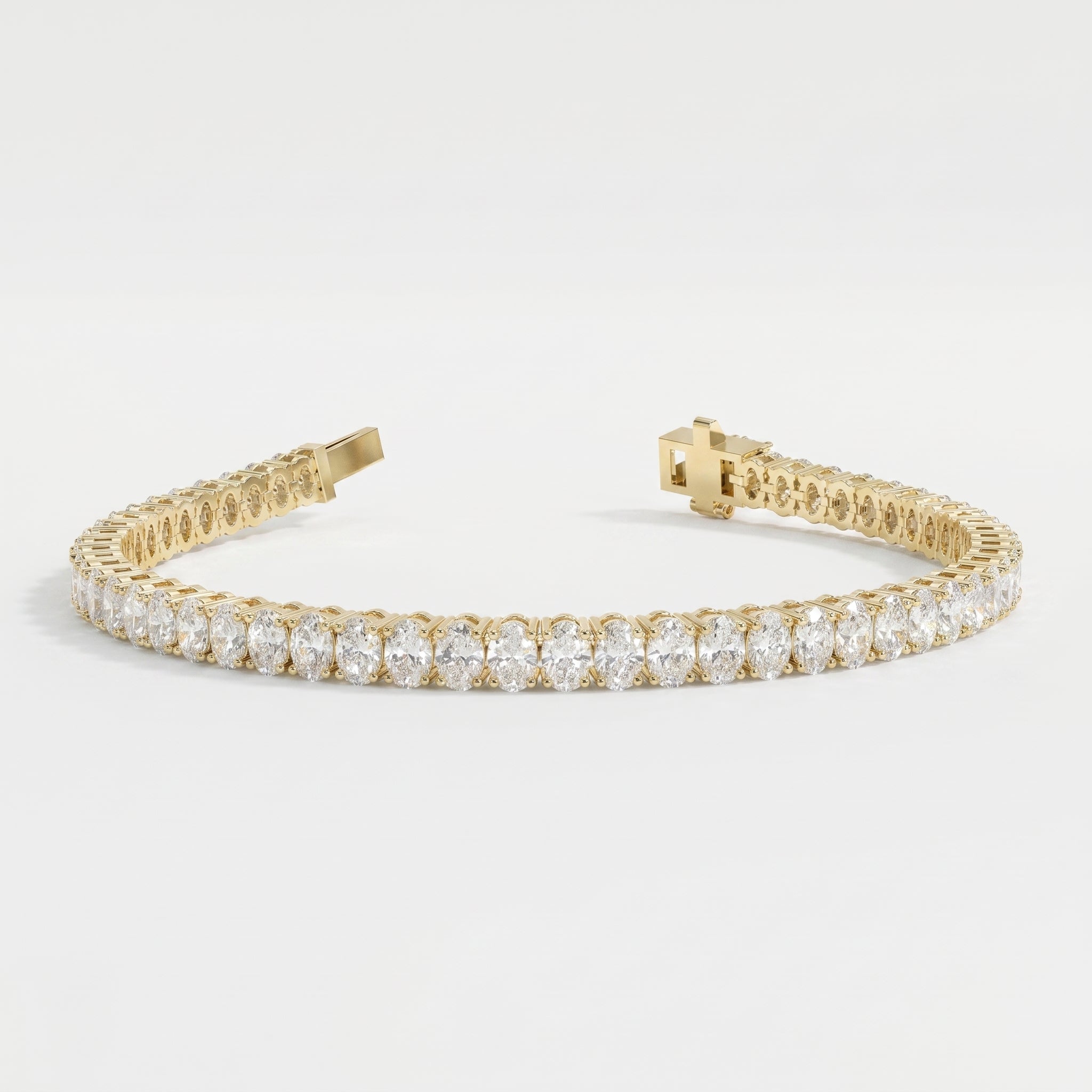 Oval Diamond Tennis Bracelet