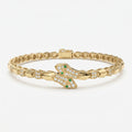 Premium Snake Shape Round Diamond Fashion Bracelet