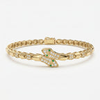 Premium Snake Shape Round Diamond Fashion Bracelet