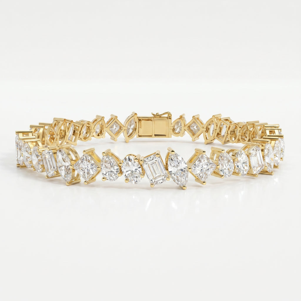 Luxury Multi Shape Diamond Fashion Bracelet