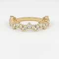 Round Diamond Curved Design Band