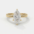Dutch Marquise Cut Lab Diamond Solitaire Engagement Ring