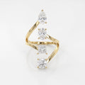 Forward Stackable 4 Stone Design Fashion ring