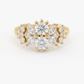 Luxury Statement Floral Diamond Design Fashion Ring