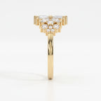 Luxury Statement Floral Diamond Design Fashion Ring