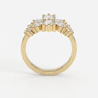Luxury Statement Floral Diamond Design Fashion Ring