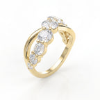 Round Brilliant Cut 9-Stone Diamond Ring