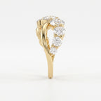 Round Brilliant Cut 9-Stone Diamond Ring