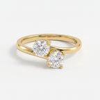 Toi et Moi Ring with Two Round Brilliant Diamonds