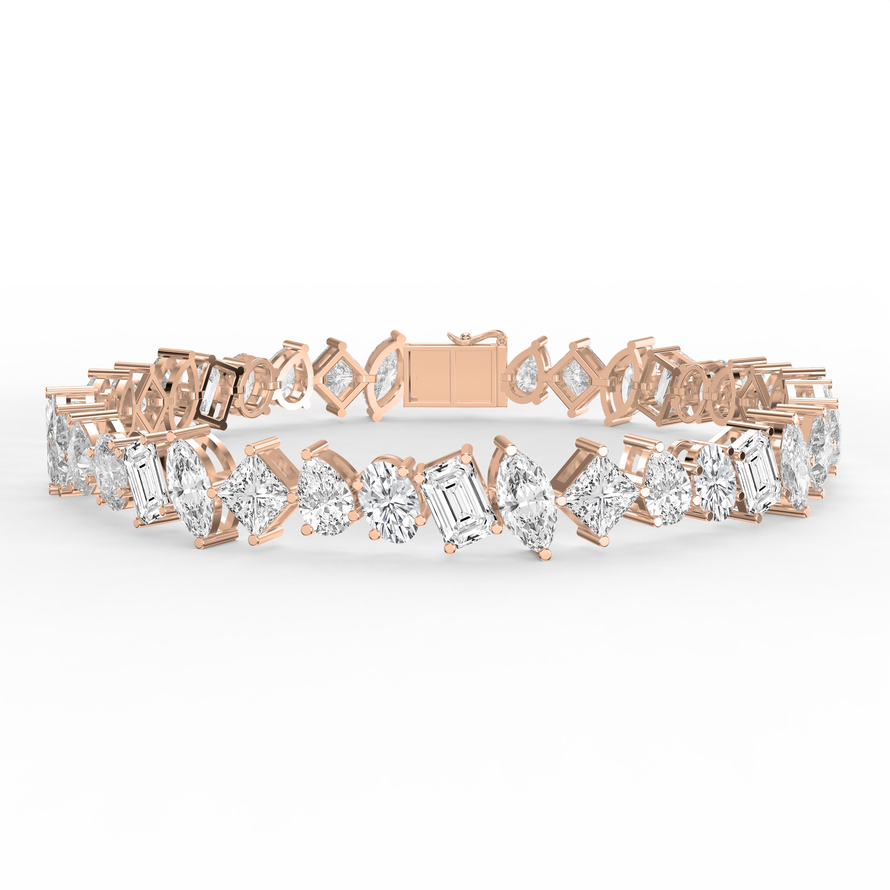 Luxury Multi Shape Diamond Fashion Bracelet
