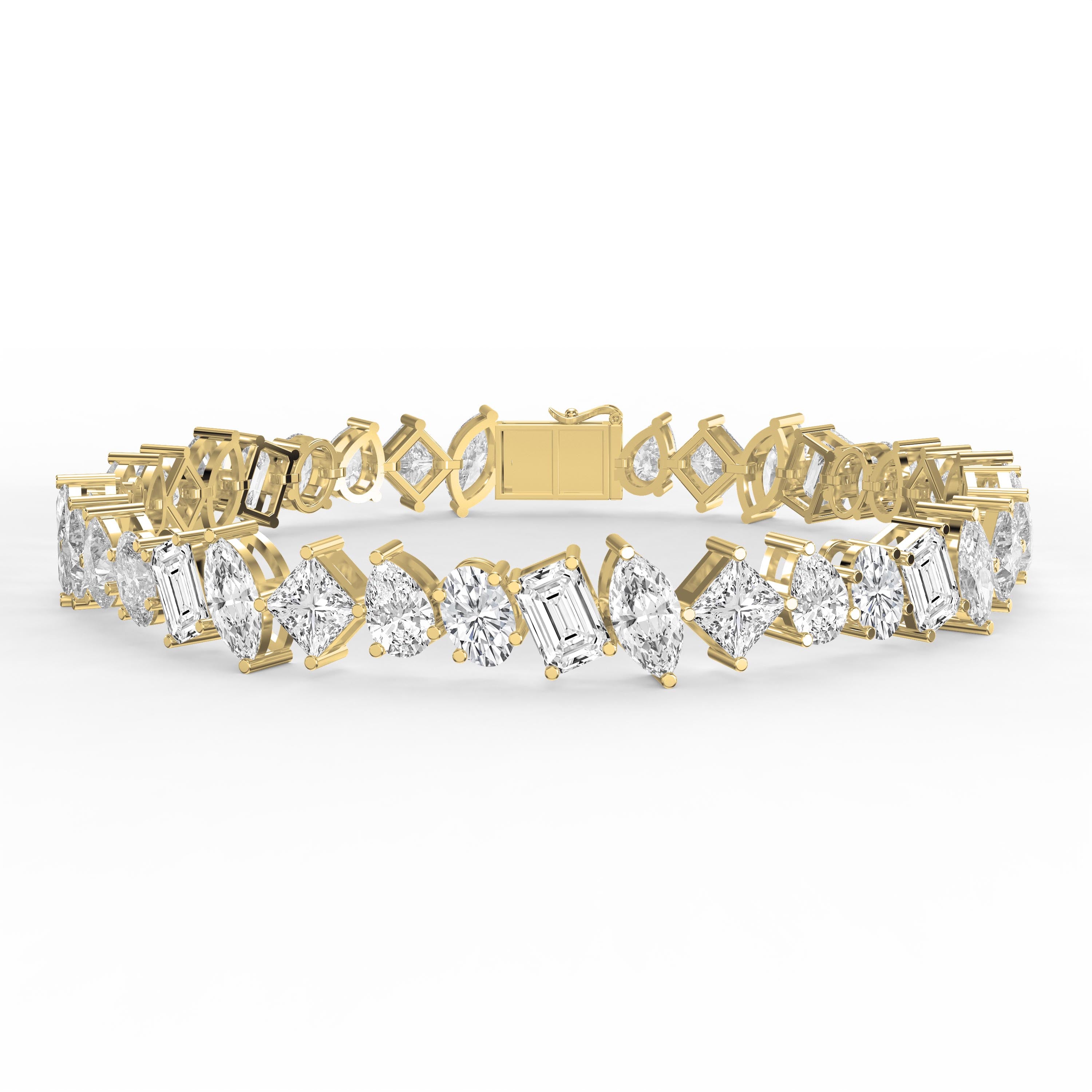 Luxury Multi Shape Diamond Fashion Bracelet
