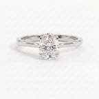 Classic Oval Shape Diamond Solitaire Engagement Ring