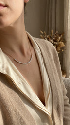 Elegance redefined Round Diamond Tennis Necklace