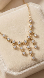 Casual Luxury Round Diamond Fashion Necklace