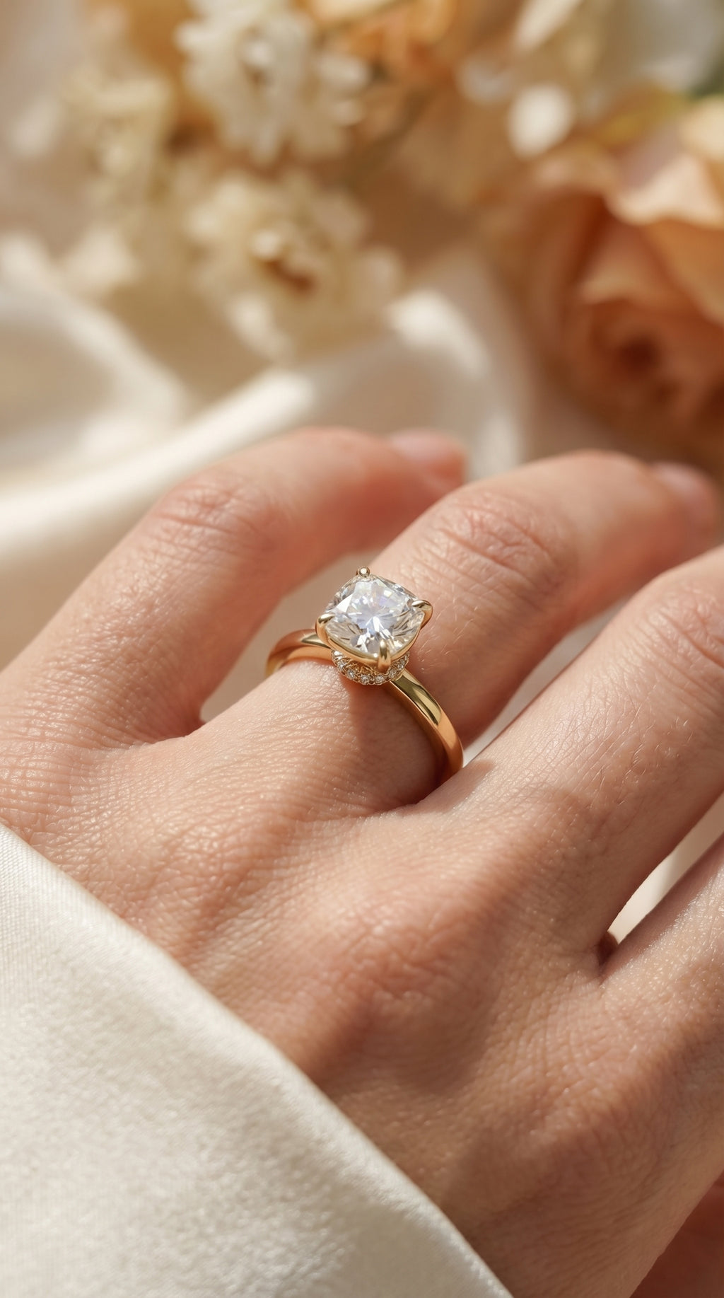 Velvet Aura Cushion Ring
