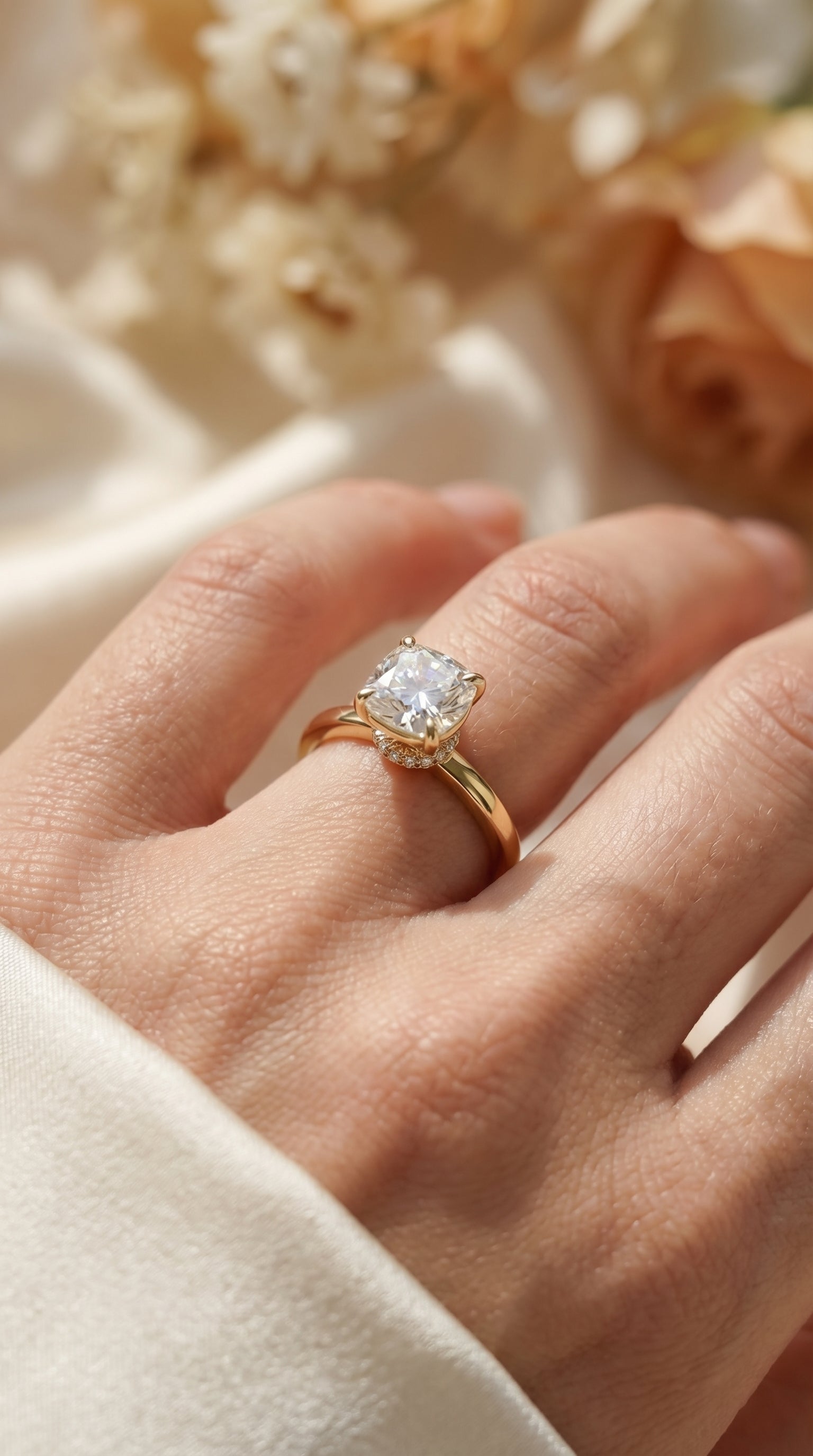 Velvet Aura Cushion Ring