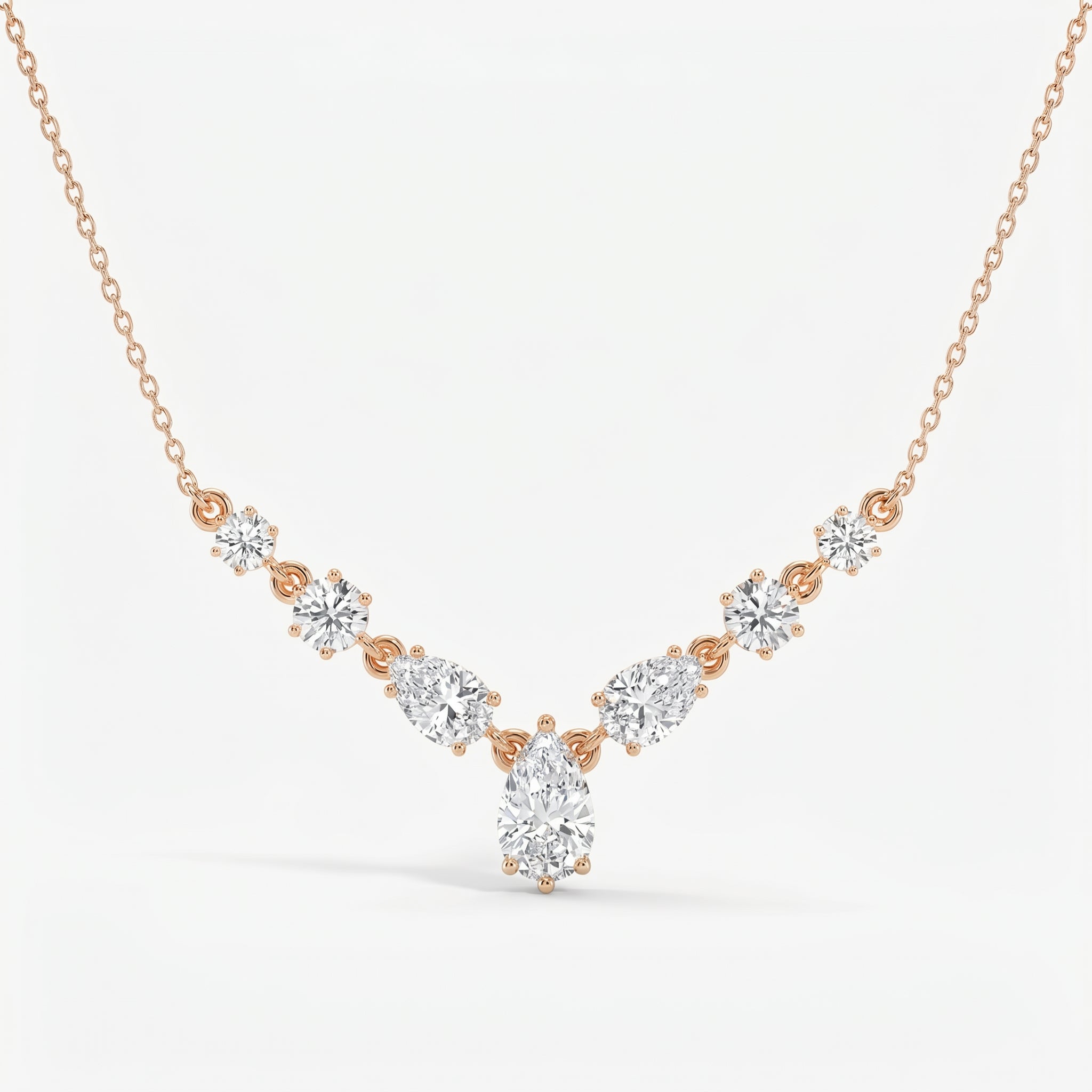 V-Shape Diamond Necklace