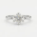 Classic Round Cut Diamond Solitaire Engagement Ring