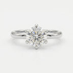 Classic Round Cut Diamond Solitaire Engagement Ring