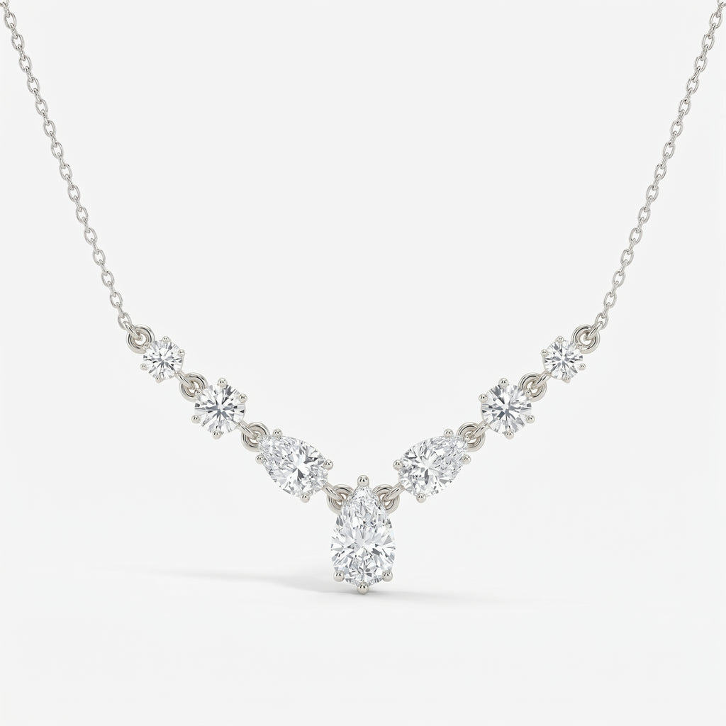 V-Shape Diamond Necklace