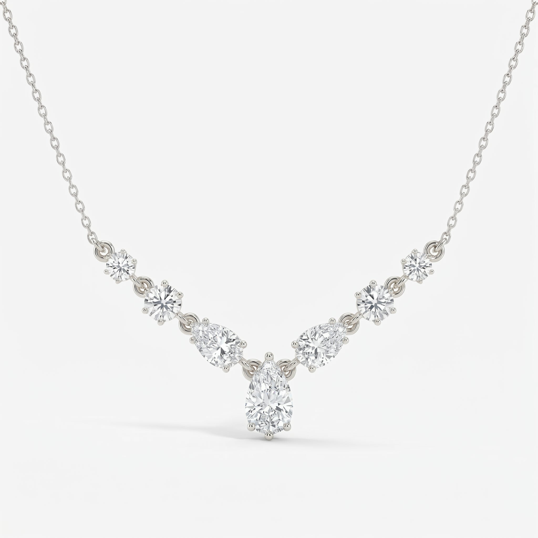 V-Shape Diamond Necklace