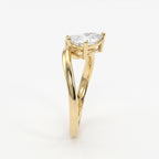 Toi et Moi Pear & Round Diamond Fashion Ring
