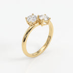 Toi et Moi Ring with Two Round Brilliant Diamonds