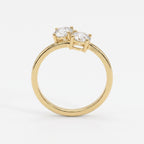 Toi et Moi Ring with Two Round Brilliant Diamonds