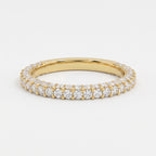 Round Brilliant Lab Diamond Wedding Band Eternity Ring