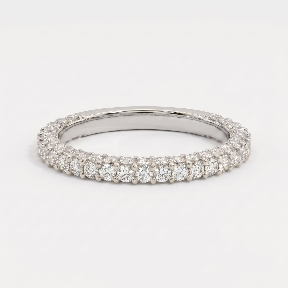 Round Brilliant Lab Diamond Wedding Band Eternity Ring