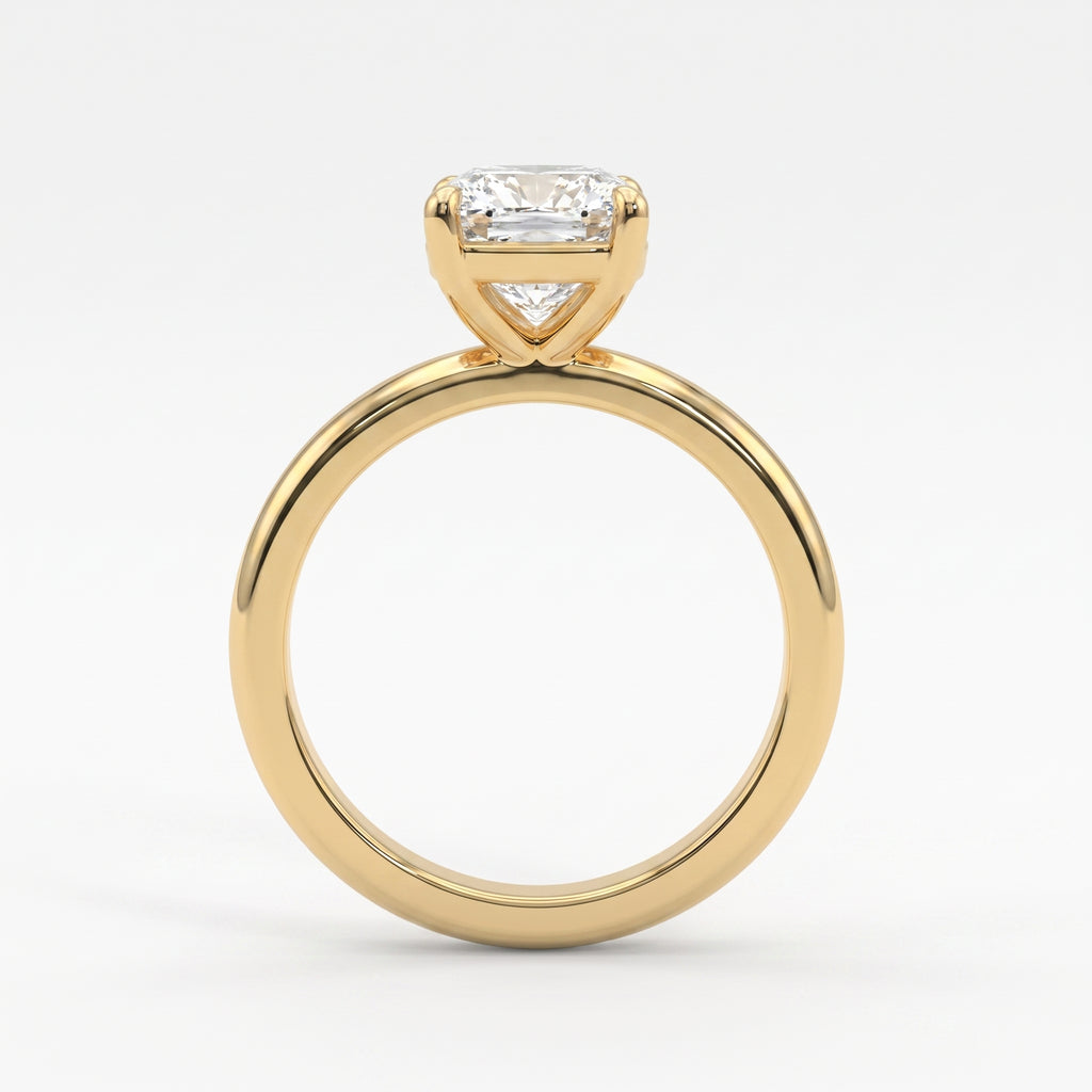 Moval Lab Grown Diamond Solitaire Engagement Ring