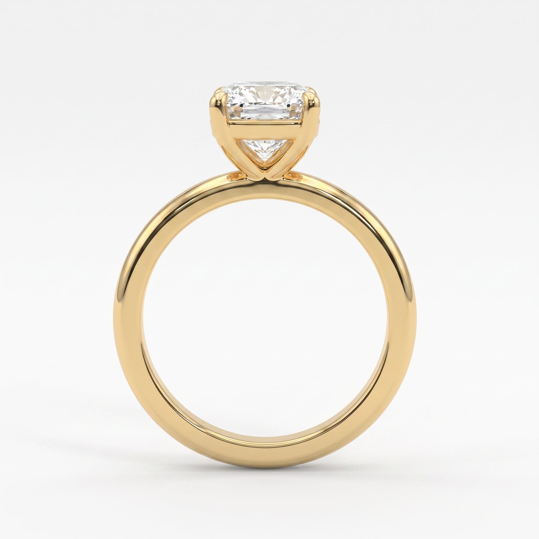 Moval Lab Grown Diamond Solitaire Engagement Ring
