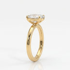 Moval Lab Grown Diamond Solitaire Engagement Ring