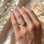 Moval Lab Grown Diamond Solitaire Engagement Ring