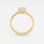 Classic Oval Shape Diamond Solitaire Engagement Ring