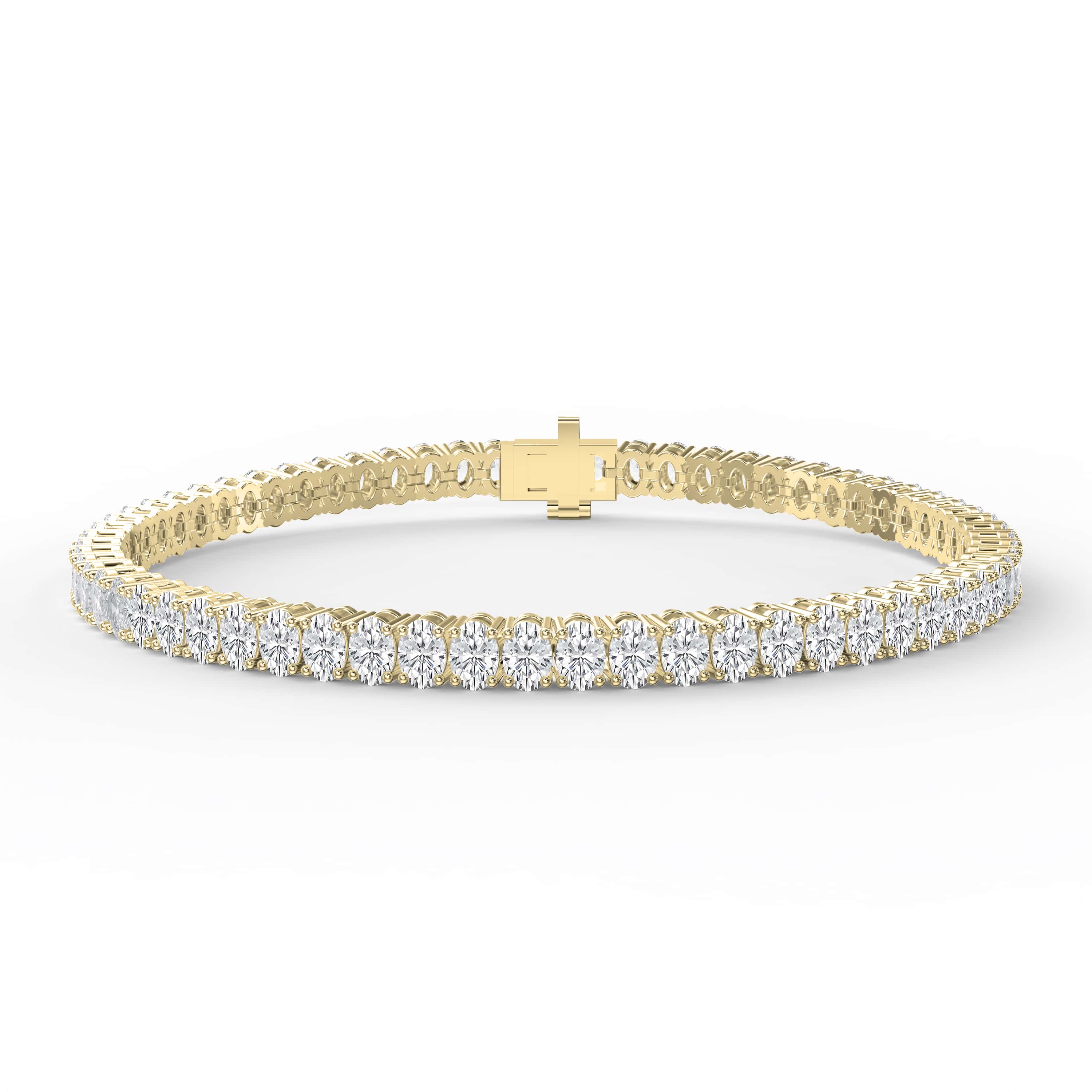 Oval Diamond Tennis Bracelet