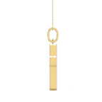Radiant Cut Diamond Religious Design Cross Pendant