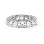 Asscher Cut Diamond Full Circle Ring