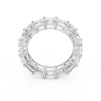 Asscher Cut Diamond Full Circle Ring