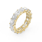 Asscher Cut Diamond Full Circle Ring