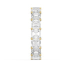 Asscher Cut Diamond Full Circle Ring
