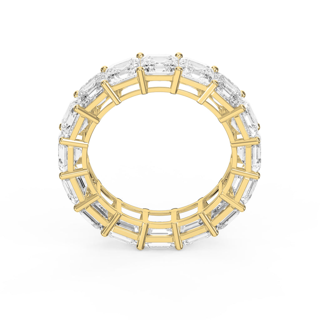 Asscher Cut Diamond Full Circle Ring