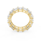 Asscher Cut Diamond Full Circle Ring