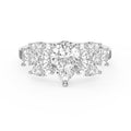 Floral Cocktail Cluster Design Pear Shape Diamond Fashion Ring