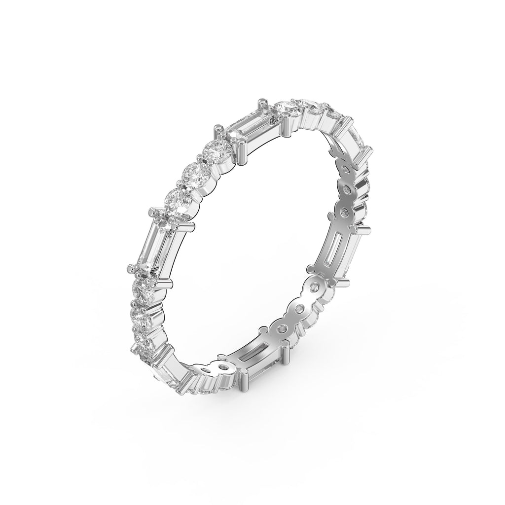 Eternal Geometry Mix Cut Diamond Ring