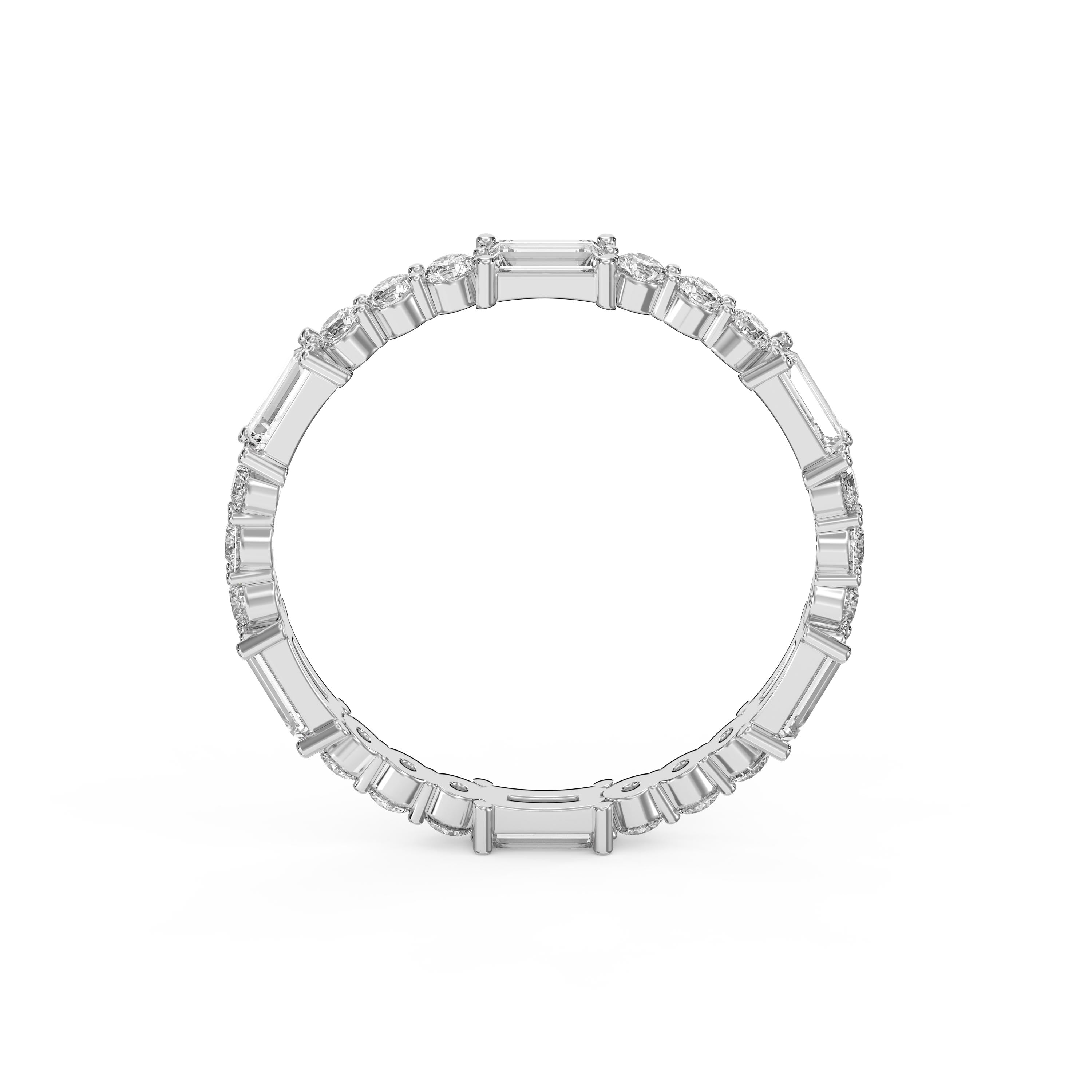Eternal Geometry Mix Cut Diamond Ring